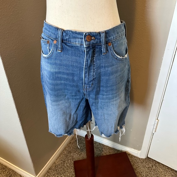 [Madewell] High Waist Mid Length Denim Shorts - Picture 12 of 12